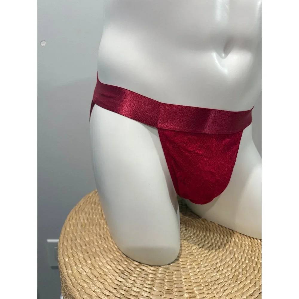 Cosabella Red Lace Men's Jockstrap Bold Sexy Statement Underwear Size M